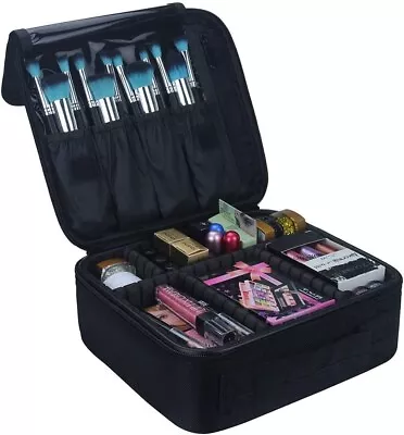 Relavel Travel Makeup Train Case Makeup Cosmetic Case Organizer Portable Artist  • $27.95