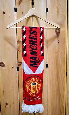 Vintage Red Manchester United Football Club Scarf • $19.98