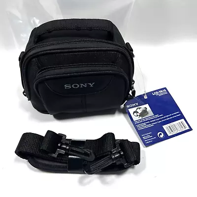 Sony HandyCam LCS-VA15 Carrying Case Soft Bag For Camera / Small Camcorder Black • $18