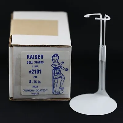 Kaiser 2101 8  To 14  Doll Action Figure Display Stand - White - Box Of Dozen • $30