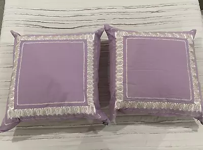 Echo Design Vineyard Paisley  Lavender Euro Pillow Shams Set Of 2 • $24.99