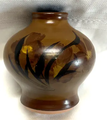 Vtg 1971 USA Mid-cent Modern Pottery Art Vase SIGNED B Welsh PACIFIC STONEWARE • $12.99