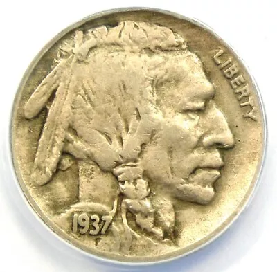 1937-D 3 Legs Buffalo Nickel 5C Coin (Three Legged). Certified ANACS XF40 (EF40) • $992.75