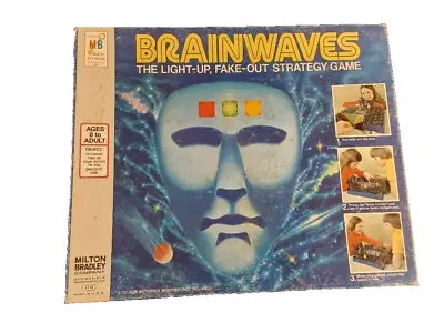 VTG 1977 Milton Bradley MB #4718 Brainwaves The Light Up Fake Out Strategy Game • $16.14