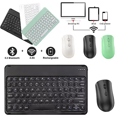 Mini Wireless Keyboard And Mouse Set Waterproof 2.4G For Mac Apple PC Computer • $12.95