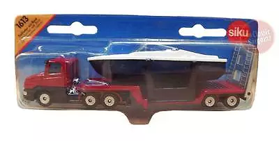 SIKU Low Loader With Boat Die-cast Toy Car BRAND NEW • $24.85