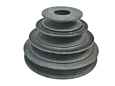 4” 4 Step V-belt Steel Pulley With 3/4” Bore 4  3-3/8  2 3/8  & 2  Od • $24.50