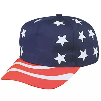 USA US Flag American Patriotic Stars Stripes Baseball 6 Panel Hats Caps • $13.95