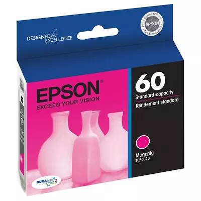 GENUINE Epson 60 Magenta Ink Cartridge Stylus C68 C88 CX3800 CX3810 CX4200  • $7.99