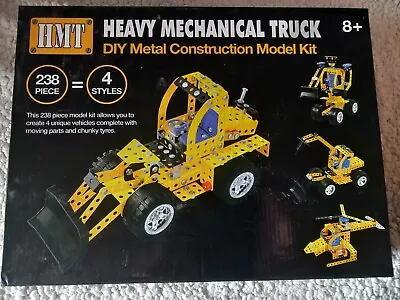 HMT Heavy Mechanical Truck DIY Metal Construction Model Kit 8+ New And Unopened. • £7