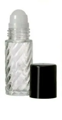 Swirl Rollon Bottles 30ml/1oz Extra Large Perfume Oil Fragrance Roller 3/6/12 PK • $9.75