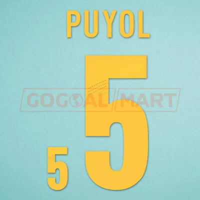 Puyol #5 EURO 2012 Spain Homekit Nameset Printing • £13.19