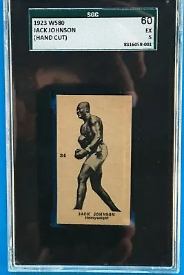 $599.99 • Buy 1923 W580 #34 Jack Johnson Sgc Graded 5 Ex Super Tough Rc