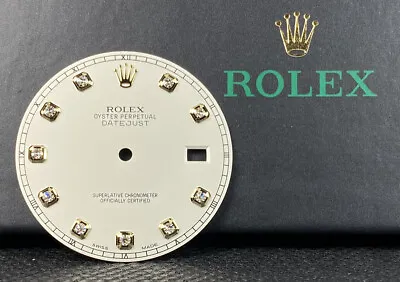 Rolex DateJust 2 II Men’s 41 Ivory White FACTORY Diamond Dial Oyster Ref: 116333 • $999.99