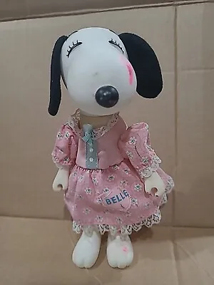 VTG PEANUTS KNICKERBOCKER SNOOPY SISTER BELLE Vintage 1960’S JOINTED DRESS 8” • $10.50