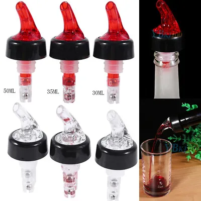 £3.67 • Buy 6Pcs 30/35/50ml Shot Spirit Measure Flow Pourer Bar Wine Bottle Dispenser Barwar