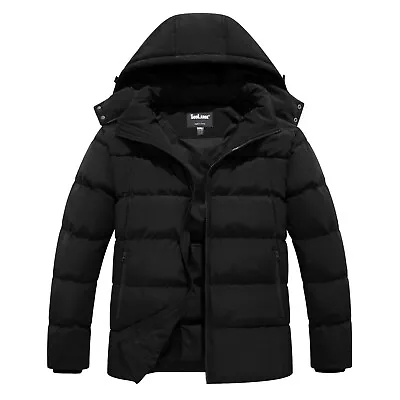 $78.71 • Buy Soularge Men's Big And Tall Winter Puffer Jacket Warm Thicken Coat With Hood
