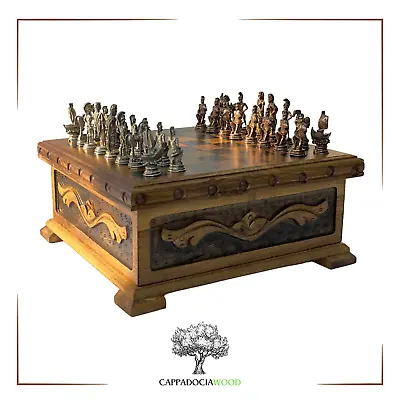 Personalized Handmade Chess Set / Handmade Chess / Wooden Board Game • $140