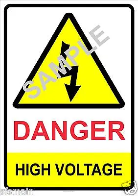 £1.75 • Buy Electrical Hazard Warning Signs Health Safety Choose From 9 Designs And 4 Sizes 