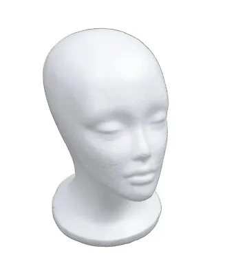 Female Foam Mannequin Head Model Hat Wig Display Stand Rack White Aus Stock • $28.45