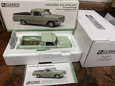 1:18 Scale Classic Carlectables Holden EH Ute - Balhannah Green • $275