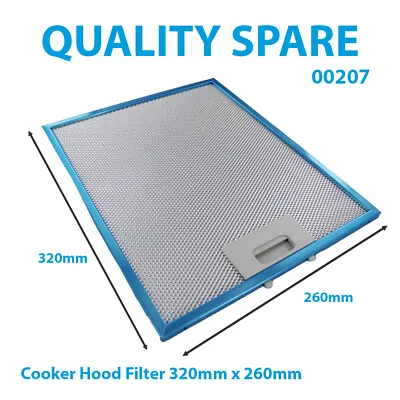 £19.95 • Buy Cooker Hood Filter 320mm X 260mm For ARISTON HOTPOINT KCL120 KCO90 KCP60(X)