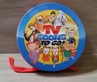 TV Toons To Go DVD Cartoon Collection 21 Disc Kids Vintage TV Metal Carry Case • $39.99