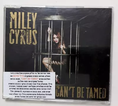 MILEY CYRUS   Can't Be Tamed   ISRAEL ISRAELI PROMO CD SINGLE HEBREW STKR • $50