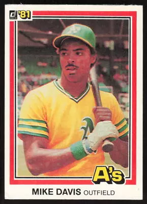 Mike Davis #470 1981 Donruss Oakland Athletics • $1