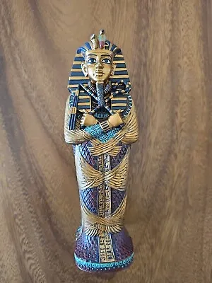  Egyptian King Tut Sarcophagus & Mummy Figurine • £14.46