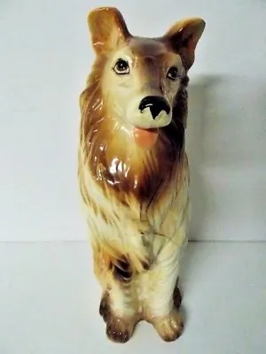 Collie Dog Brown & White Japan Vintage Ceramic 27 Cm (10 Inches) Pre-owned  • $51.87