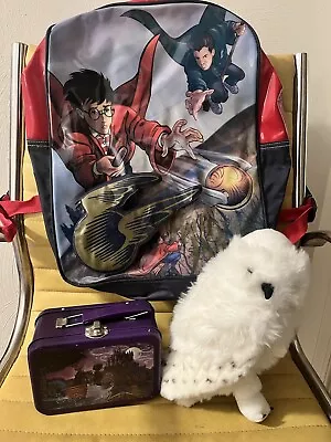 Harry Potter Vintage School Lot Backpack Book Bag Tin Plush • $9.99