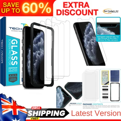 $18.68 • Buy [3-Pack] Screen Protector For IPhone X/Xs Ballistic Tempered Glass CaseFriendly