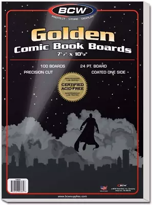 Supplies Golden Comic Backing Boards (100 Count) • $27.88