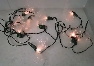 VTG Kurt Adler Fiber Optic Clear Christmas Holiday 10 Light Set UL1418 In Box • $15.99