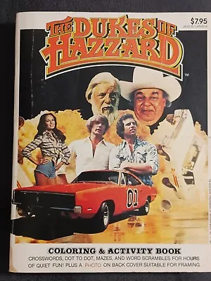 Vintage 1982 Dukes Of Hazzard Coloring/Activity Book Good Shape 3 Filled Pages • $5.10