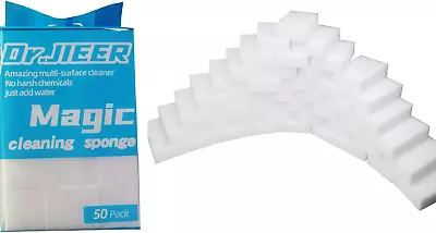 50 Pcs/Lot Magic Sponge Eraser Multi-Functional Melamine Foam Cleaner 100X60X20M • $18.15