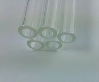 6 Inch Pyrex Glass Blowing Tubing 5 Tubes 8mm OD 5 Mm ID 1.5 Mm Thick Wall Tube • $12.99