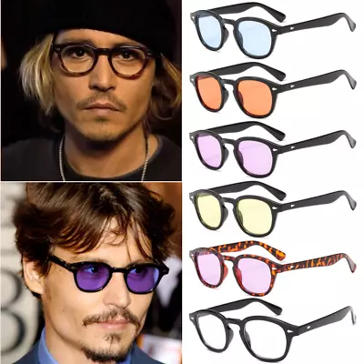 $3.30 • Buy Fashion Retro Vintage Johnny Depp Fashion Men Glasses Clear Lens Glasses Frame