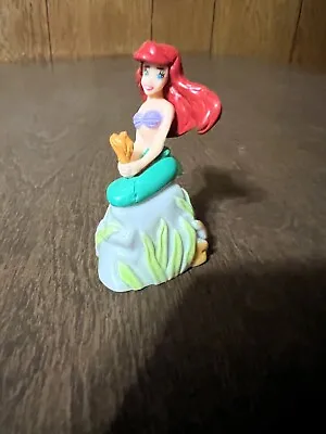 Disney The Little Mermaid ARIEL Cake Topper Figure DecoPac Sitting On Rock • $3.99