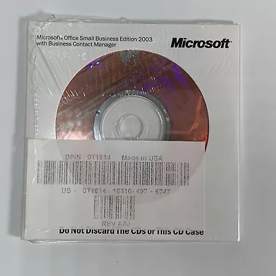 Microsoft Office 2003 Small Business Edition W/ Business Contact Manager SEALED • $39.99