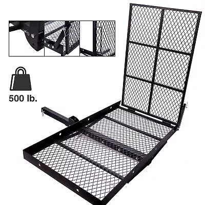 Mobility Carrier Wheelchair Foldable Hitch Mount Mobility Carrier Loading Ramp • $155.06