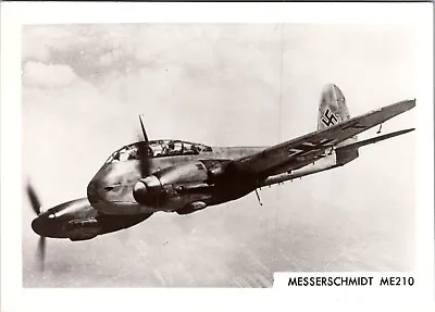 Vintage Aircraft Photo Postcard - MESSERSCHMIDT ME210 • $12