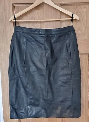 £15 • Buy Jaeger Leather Skirt Size 14