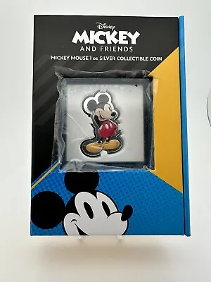 2021 1 Oz Fine Silver Disney Mickey Mouse Coin • $94.99