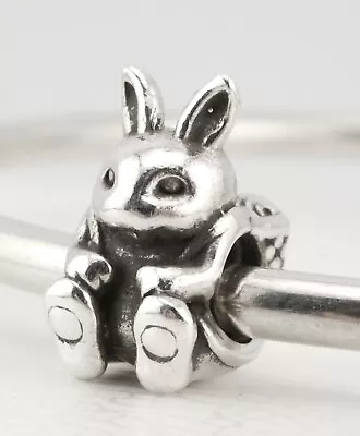 Pandora 925 Silver Charm | Easter Bunny W/ Egg Basket | Genuine • £21.99