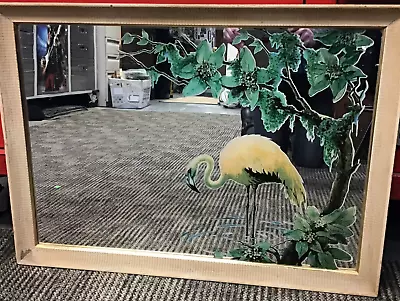 $175 • Buy Vintage Turner Mfg Mirror Flamingos Mid Century Decoratives Arts 28  X 21 