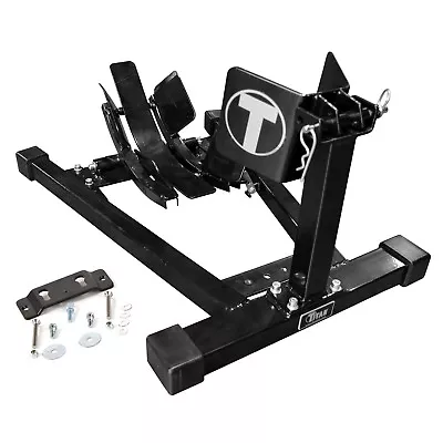 $341.80 • Buy Titan Bulldog W/ Spring Loaded Cradle, Motorcycle Wheel Chock W/ Trailer Kit-BLK