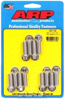 ARP 400-1109 Header Bolts - SBC - 5/16   Head Stainless Hex Head - 1.00  • $43.29