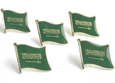 £3.95 • Buy 5 X Saudi Arabia Flag Metal Pin Badges
